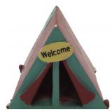 Decorative Resin Welcome Tent Figurine