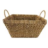 Woven Water Hyacinth Storage Basket