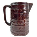 Mar-Crest Brown Stoneware Pitcher