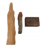 Regie Gray Carved Wood Sculptures & Trinket Box
