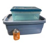 Rubbermaid Roughneck & Plastic Storage Bins (2)