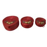 Haitian Raffia Nesting Baskets & Crab Brooch