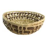 Two-Tone Woven Coiled Basket 9.5 in
