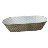 Large Gold & White Metal Centerpiece Bowl