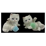 Homco Porcelain Kitten Figurines Pair 1410