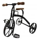 Decorative Metal & Wood Miniature Tricycle