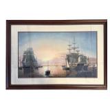 Lane Boston Harbor Framed Print