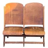 Wooden Folding Double Stadium Seat