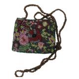 Roz & Sherm Floral Beaded Evening Bag