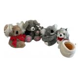 Ganz & Dinotoys Mixed Plush Animal Lot