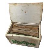 FTD Recipe Box w/ Handwritten Recipes