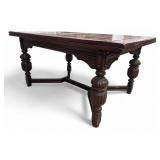 Jacobean Revival Draw-Leaf Dining Table