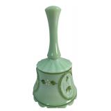 Attrib. Westmoreland Jadeite Hand-Painted Bell