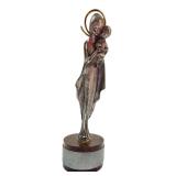 Peltro Italian Pewter Madonna & Child Figurine