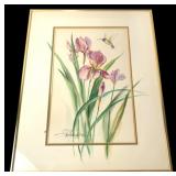 Fay Aldridge "Affection" Iris Watercolor 16x20"