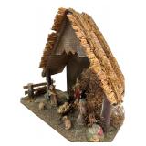 Italian Wooden Nativity Scene Creche