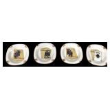 MCM Ries Porcelain Playing Card Ashtrays 4.5"H