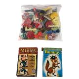 Ed-U-Cards Mixies, Whitman Rummy & Toy Lot