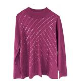 Joan Rivers Sequin Knit Sweater Size L