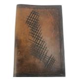 Tooled Brown Leather 3-Ring Binder Journal
