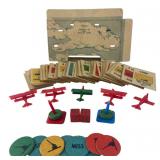 Attrib. Milton Bradley Dogfight Game Components