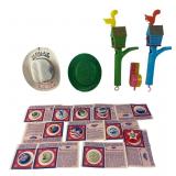 Vintage Campaign Buttons & Toy Novelties Lot