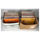 2 box lots of vinyl records