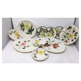 Dinner party plates and, bowl and platters