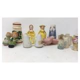 Lot of vintage salt + pepper shakers