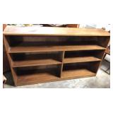 Wooden horizontal bookshelf