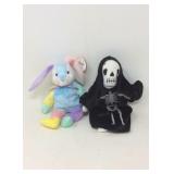 Lot of two vintage beanie babies