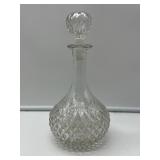 Cut Glass Decanter with Stopper