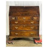 Solid Oak Secretary Desk-8181