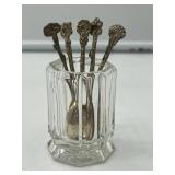 Glass Holder with Minute Spoons-8158