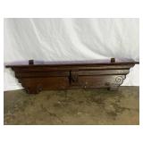 Wall Shelf With Hooks-8214