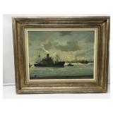 1965 Maritime Oil Painting-8258
