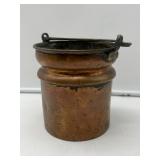 Small Copper Bucket with Handle-8221