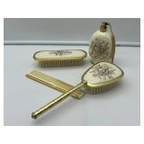 Floral Vanity Set with Brush-8241