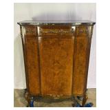 Antique Marble-Top Cabinet With Ormolu-7156