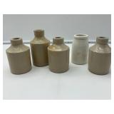 5 Ceramic Ink Bottles