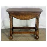 Oak Drop-Leaf Side Table-8192