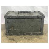 Antique Iron Strongbox with Key-8222