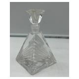 Small Pyramid-Shaped Glass Decanter