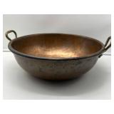 Copper Bowl with Iron Handles