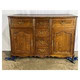 Oak French Sideboard-8056