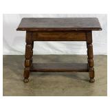 Antique Oak Side Table-8210