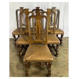 Set 6 Carved Chairs-7075