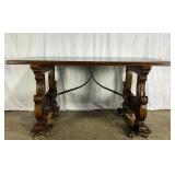 Spanish Style Walnut Table-7076