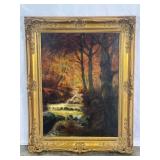 Framed Landscape Oil Painting-6355