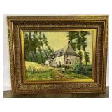 Farmhouse Landscape Painting-7942